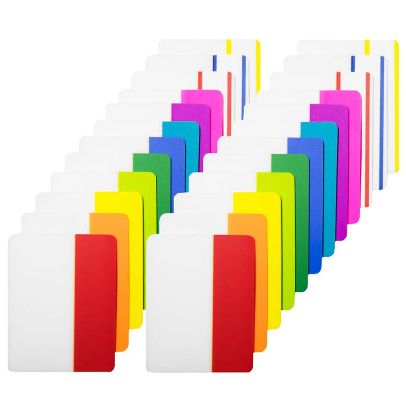 KICNIC 480 Pieces Sticky Tabs 2 Inch Index Tabs, Colored Page Markers Repositionable Tags Reading Tabs Self Adhesive Tape Flags for Books, Binders, Notebook and File Folders, [24 Sets 12 Colors] - Image 1